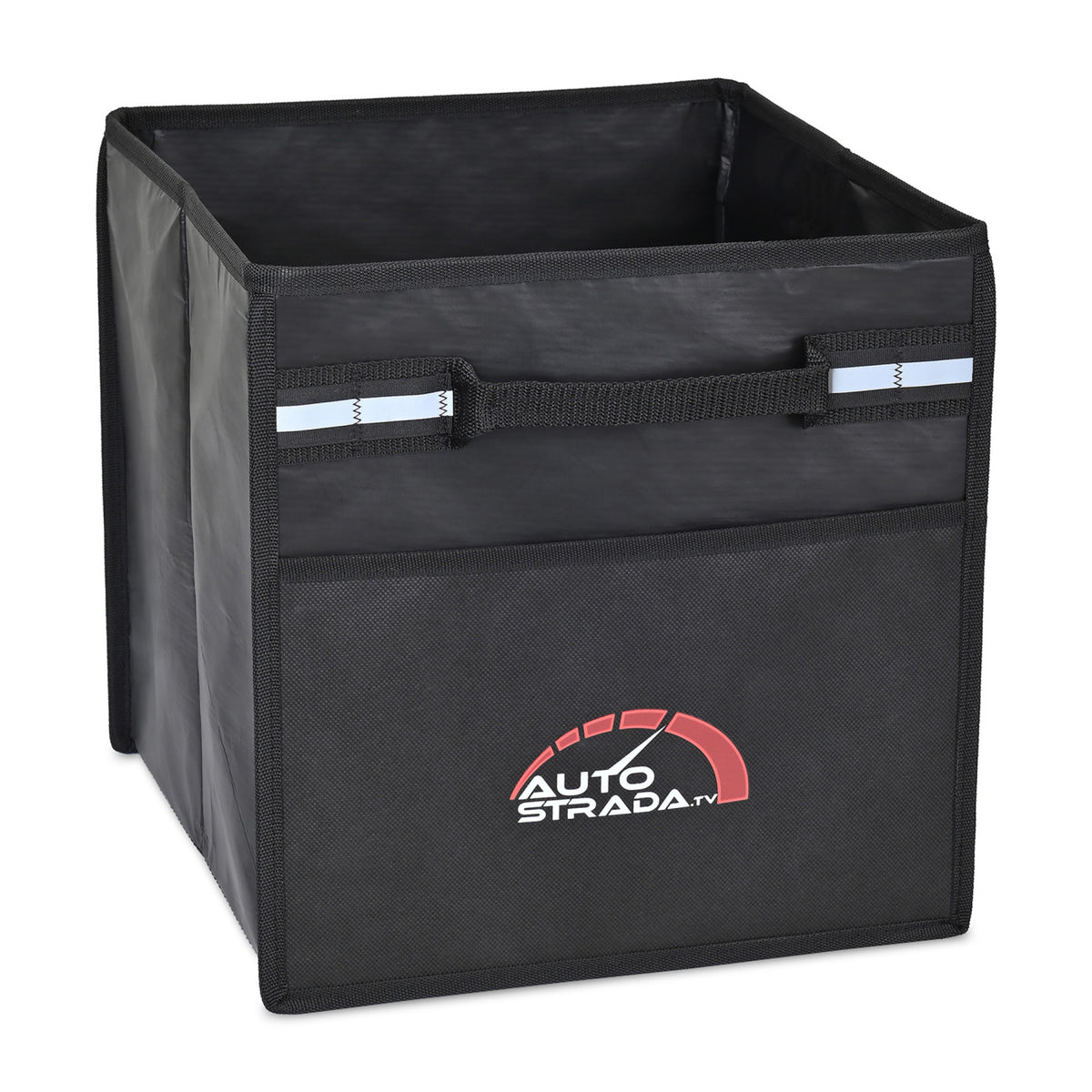 Structure Cargo Box in Recycled Non-Woven Embroidery - Black - View 1