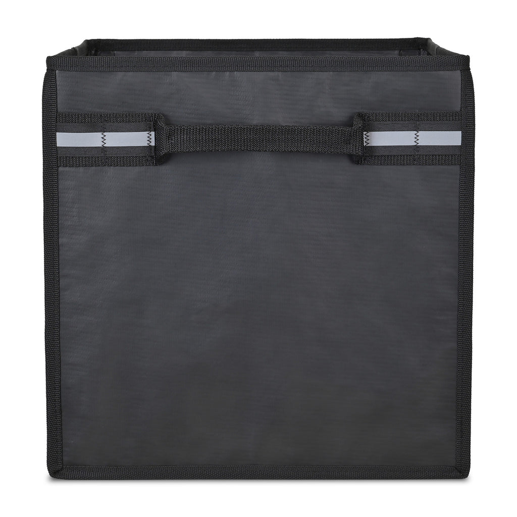 Structure Cargo Box in Recycled Non-Woven Embroidery - Black - View 2