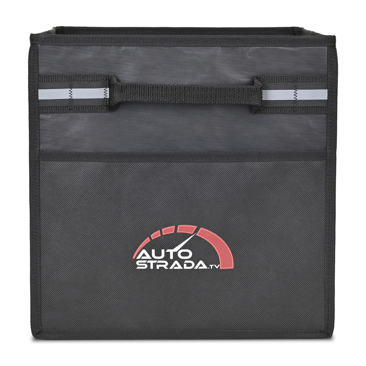 Structure Cargo Box in Recycled Non-Woven Embroidery - Black - View 3