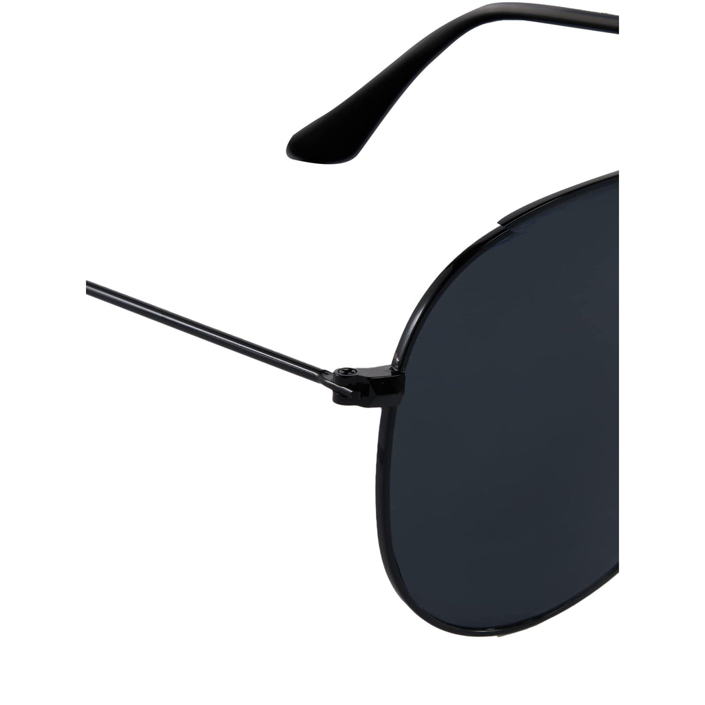 Stunkel Aviator Sunglasses with Recycled Lenses - Black - Detail
