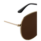 Stunkel Aviator Sunglasses with Recycled Lenses - Gold - Detail