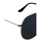 Stunkel Aviator Sunglasses with Recycled Lenses - Silver - Detail