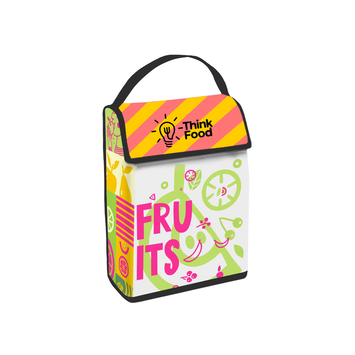 Sublime Lunch Bag for 12 Cans - White with Black - Sublimation