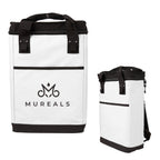Summit Cooler Backpack for 24 Cans - Black - Silk Screen