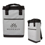 Summit Cooler Backpack for 24 Cans - Gray - Silk Screen