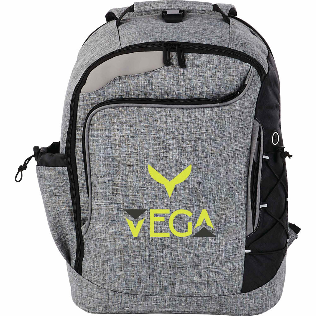 Summit TSA Laptop Backpack with Bungee Cord, 15 Inch Transfer - Graphite - Front