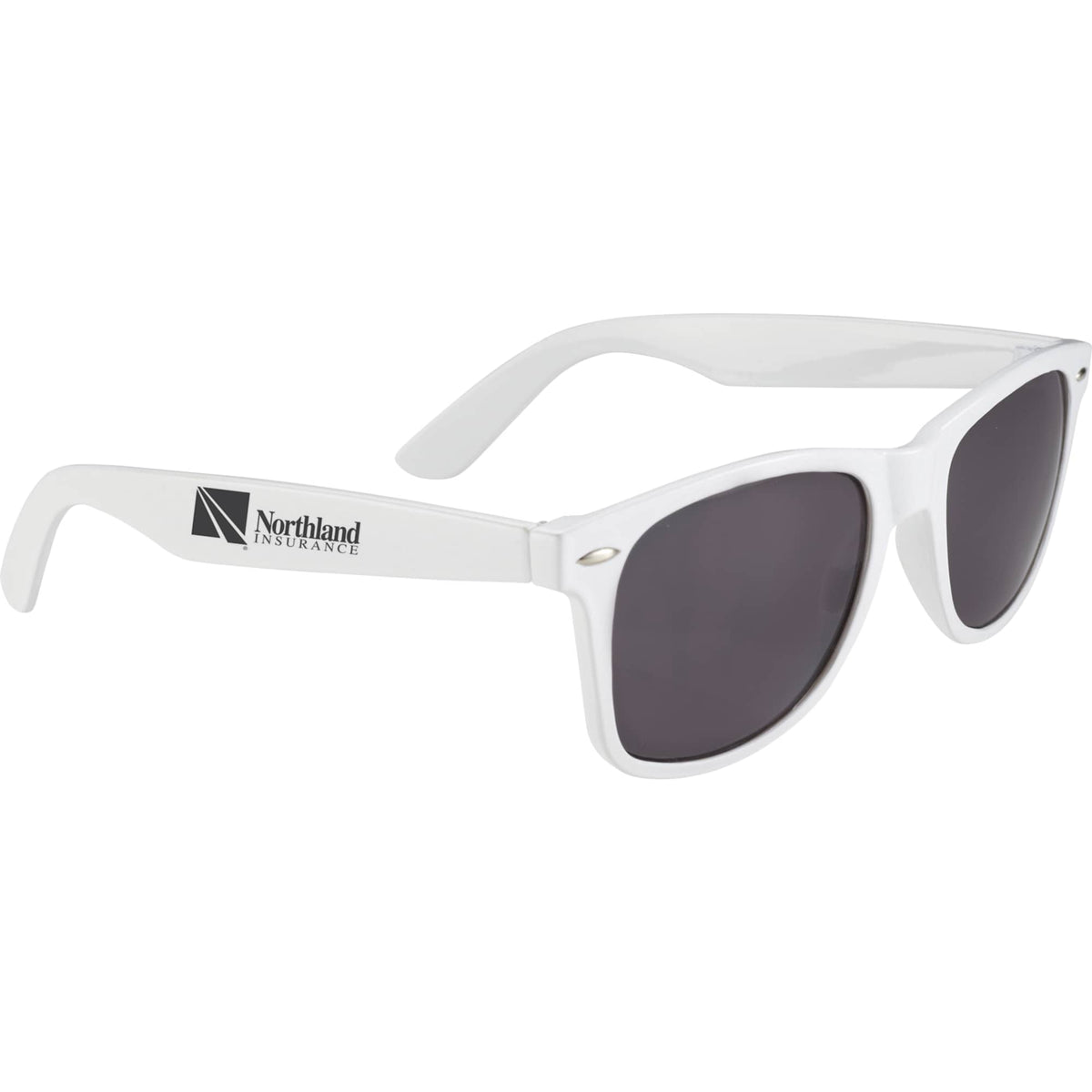 Sun Ray Classic Folding Sunglasses - White - Front
