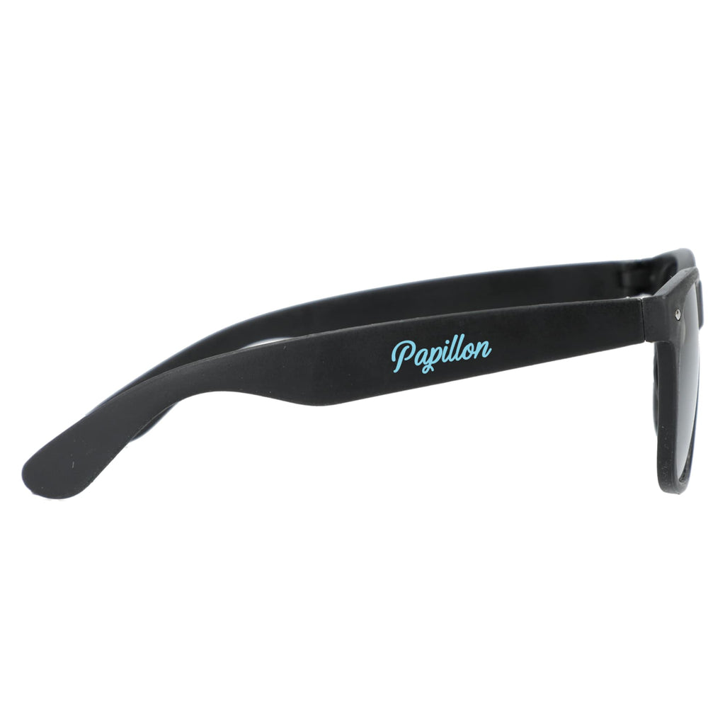 Sun Ray Folding Sunglasses in Recycled Plastic - Black - Right Side