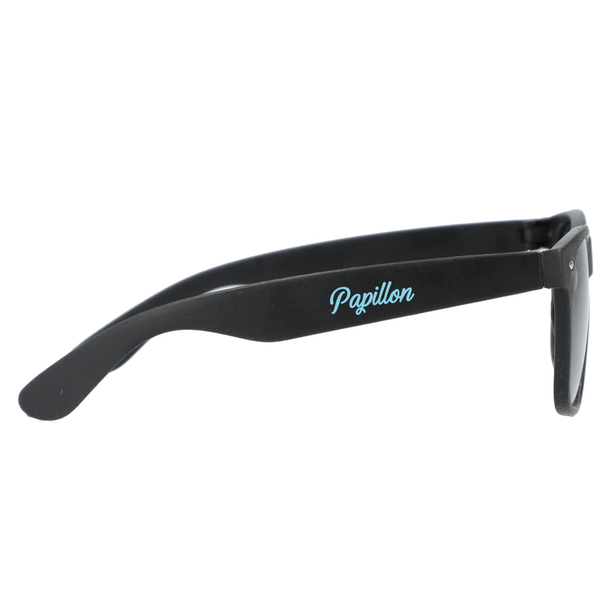 Sun Ray Folding Sunglasses in Recycled Plastic - Black - Right Side