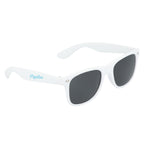 Sun Ray Folding Sunglasses in Recycled Plastic - White - Right Side