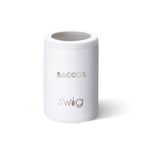 Swig Life Can Cooler, 12 oz - White - Laser