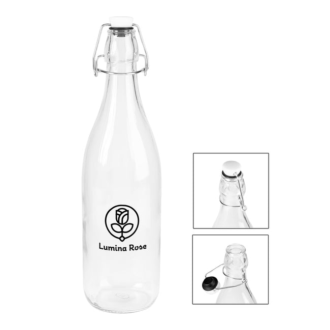 Swing Top Glass Bottle, 1 Liter