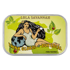 Tea Tin, Compact - Silver - Full Color on a White Label