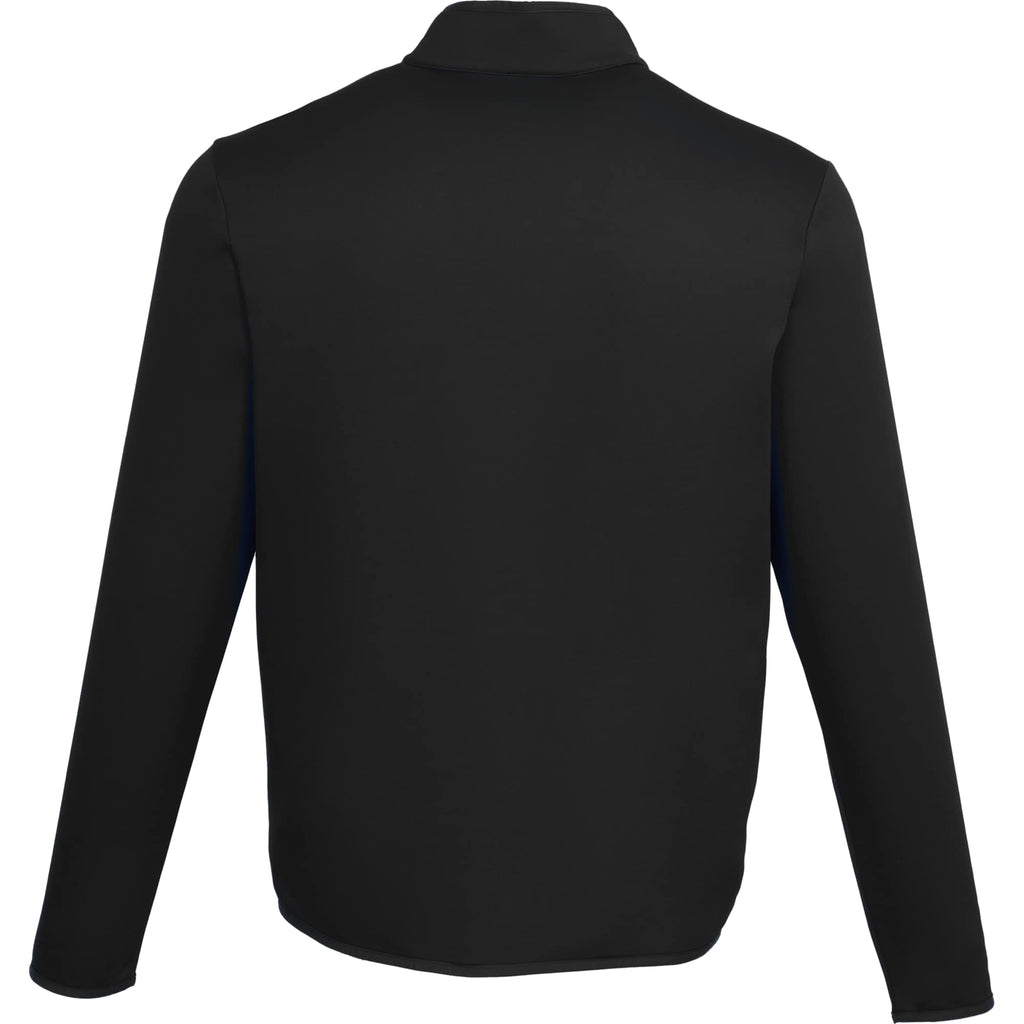 Telica Brushed Back Recycled Fleece Jacket for Men Transfer - Black - Back