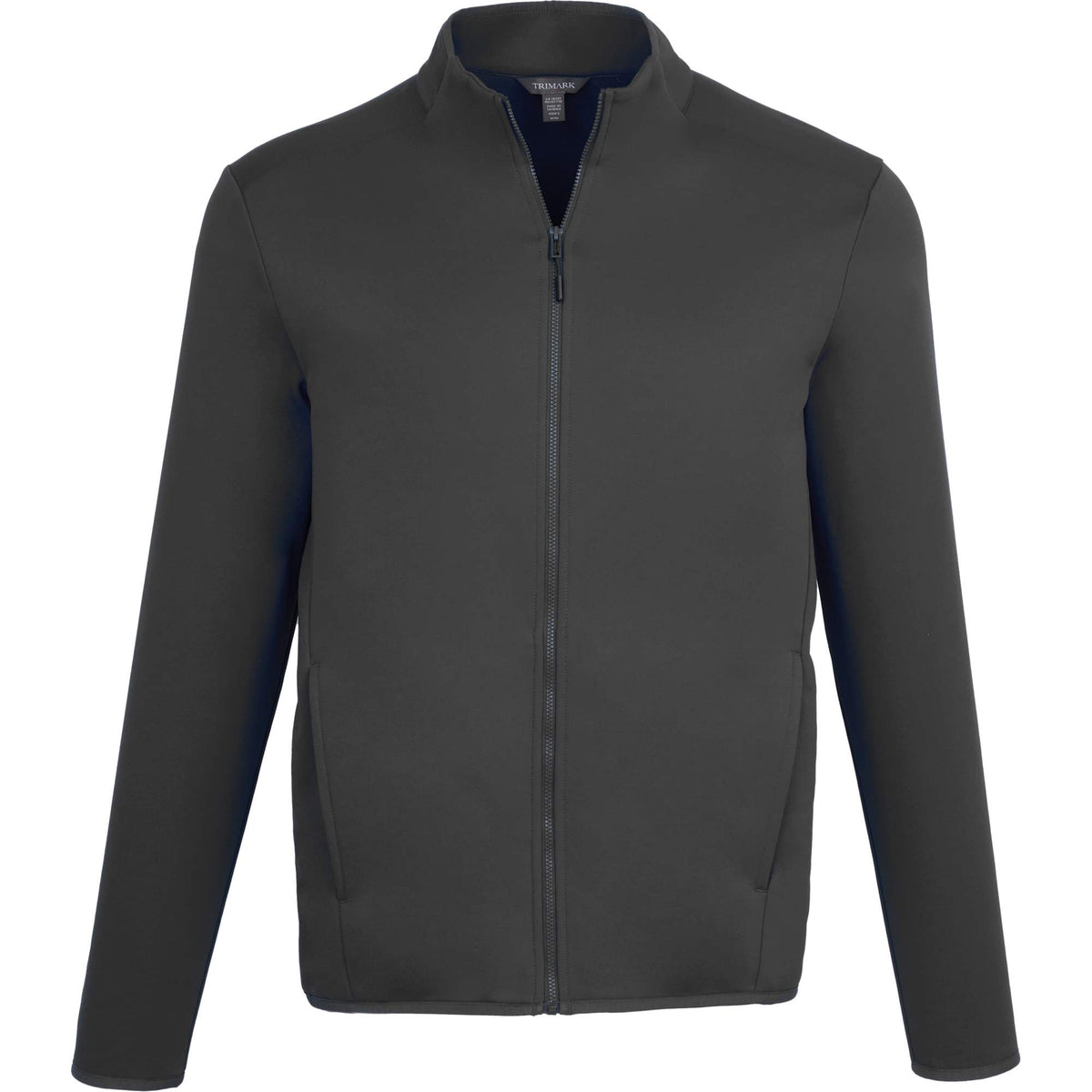 Telica Brushed Back Recycled Fleece Jacket for Men Transfer - Grey Smoke - Front