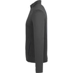 Telica Brushed Back Recycled Fleece Jacket for Men Transfer - Grey Smoke - Left Side
