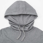 Tentree Banshee Organic Cotton Cowl Hoodie for Women Transfer - ten Heather Grey - Detail Hood
