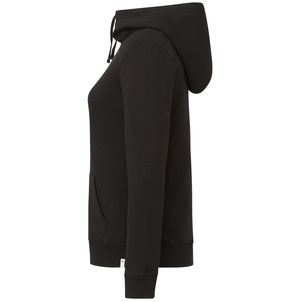 Tentree Banshee Organic Cotton Cowl Hoodie for Women Transfer - ten Meteorite Black - Left Side