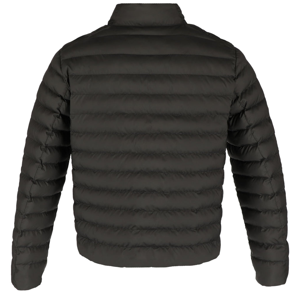 tentree Cloud Shell Packable Puffer Jacket for Men Embroidery - ten Meteorite Black - Back