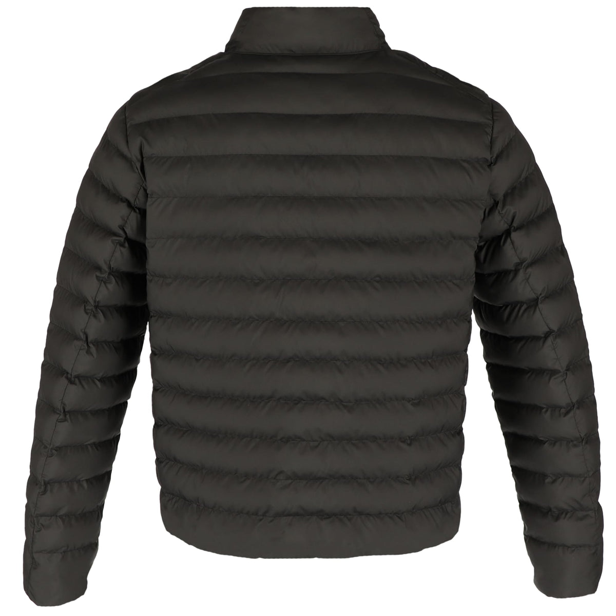 tentree Cloud Shell Packable Puffer Jacket for Men Embroidery - ten Meteorite Black - Back