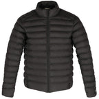 tentree Cloud Shell Packable Puffer Jacket for Men Embroidery - ten Meteorite Black - Front