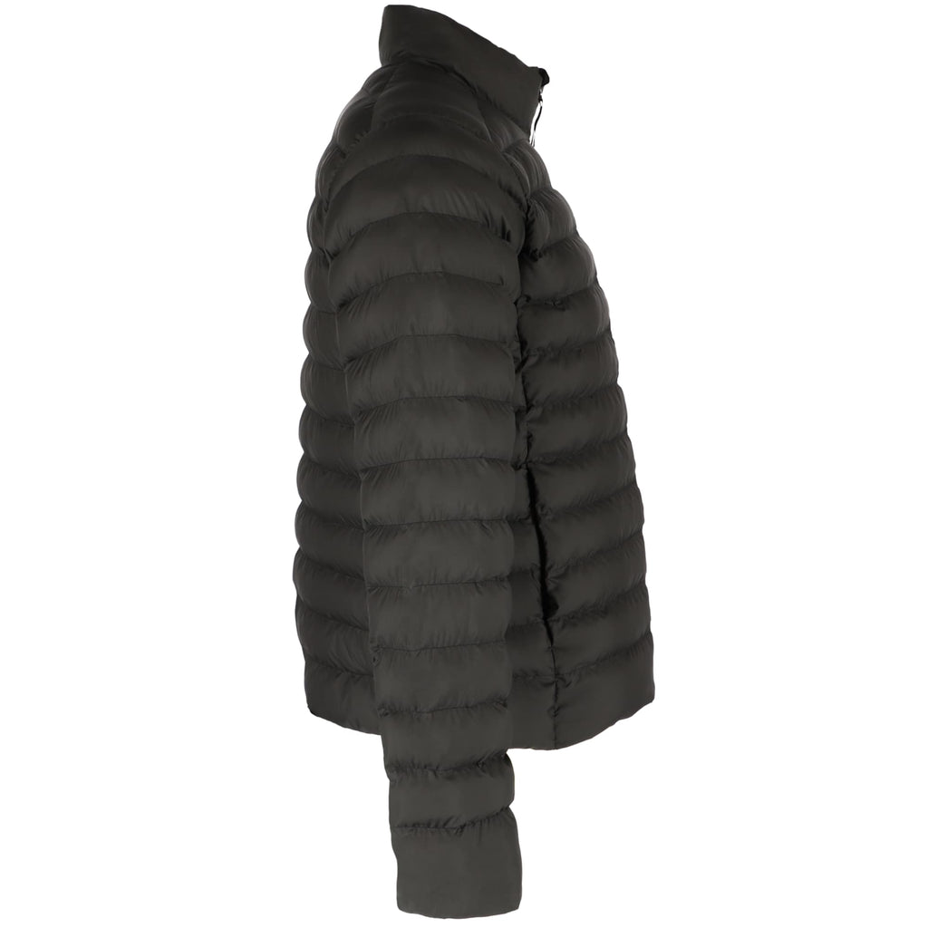 tentree Cloud Shell Packable Puffer Jacket for Men Embroidery - ten Meteorite Black - Right Side