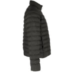 tentree Cloud Shell Packable Puffer Jacket for Men Embroidery - ten Meteorite Black - Right Side