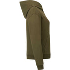 Tentree Organic Cotton Pullover Hoodie for Women Embroidery - ten Olive Night Green - Right Side