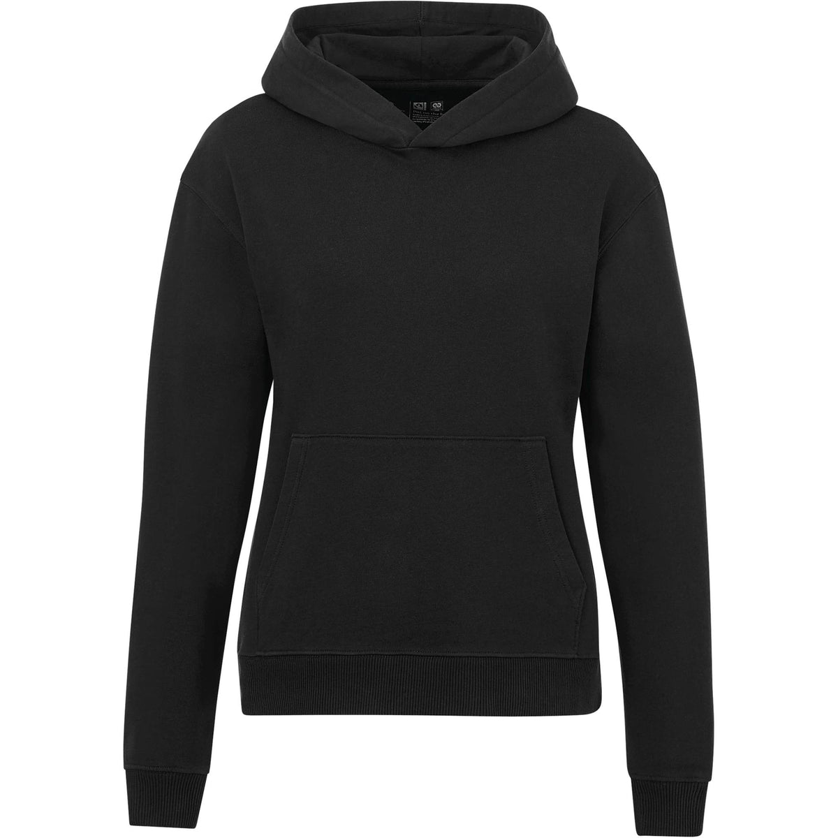 Tentree Organic Cotton Pullover Hoodie for Women Transfer - ten Meteorite Black - Front