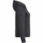 Tentree Stretch Knit Quarter Zip Hoodie for Women Transfer - ten Granite Grey Space Dye - Right Side