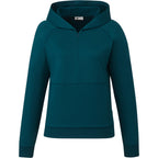 Tentree Stretch Knit Quarter Zip Hoodie for Women Transfer - ten Reflecting Pond - Front