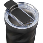 Thalia Geometric Grip Vacuum Tumbler, 16 oz Laser Engraving - Black - Detail