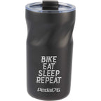 Thalia Geometric Grip Vacuum Tumbler, 16 oz Laser Engraving - Black - Front