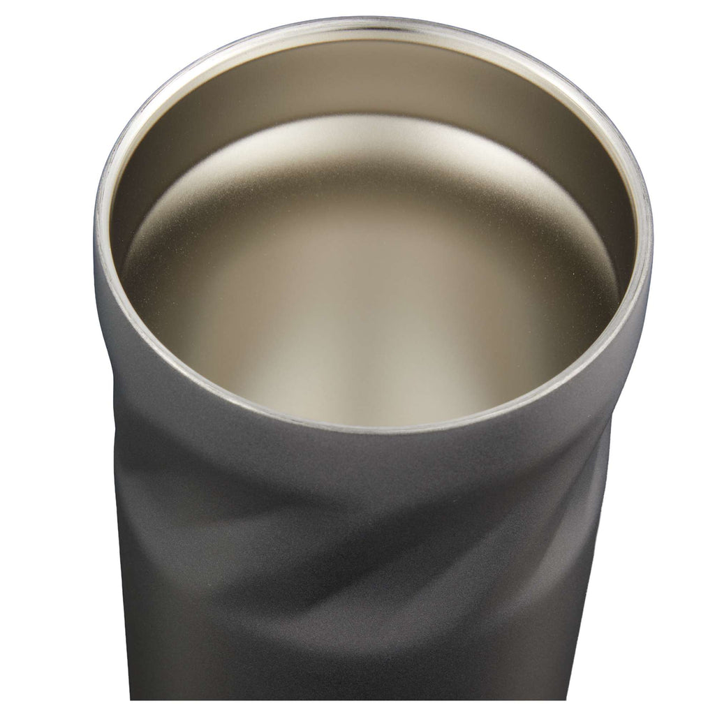 Thalia Geometric Grip Vacuum Tumbler, 16 oz Laser Engraving - Charcoal - Detail 2
