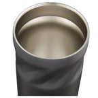 Thalia Geometric Grip Vacuum Tumbler, 16 oz Laser Engraving - Charcoal - Detail 2