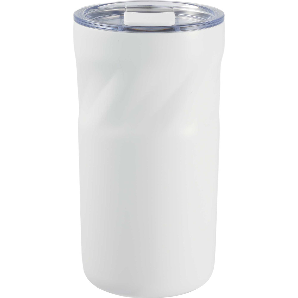 Thalia Geometric Grip Vacuum Tumbler, 16 oz Laser Engraving - White - Back