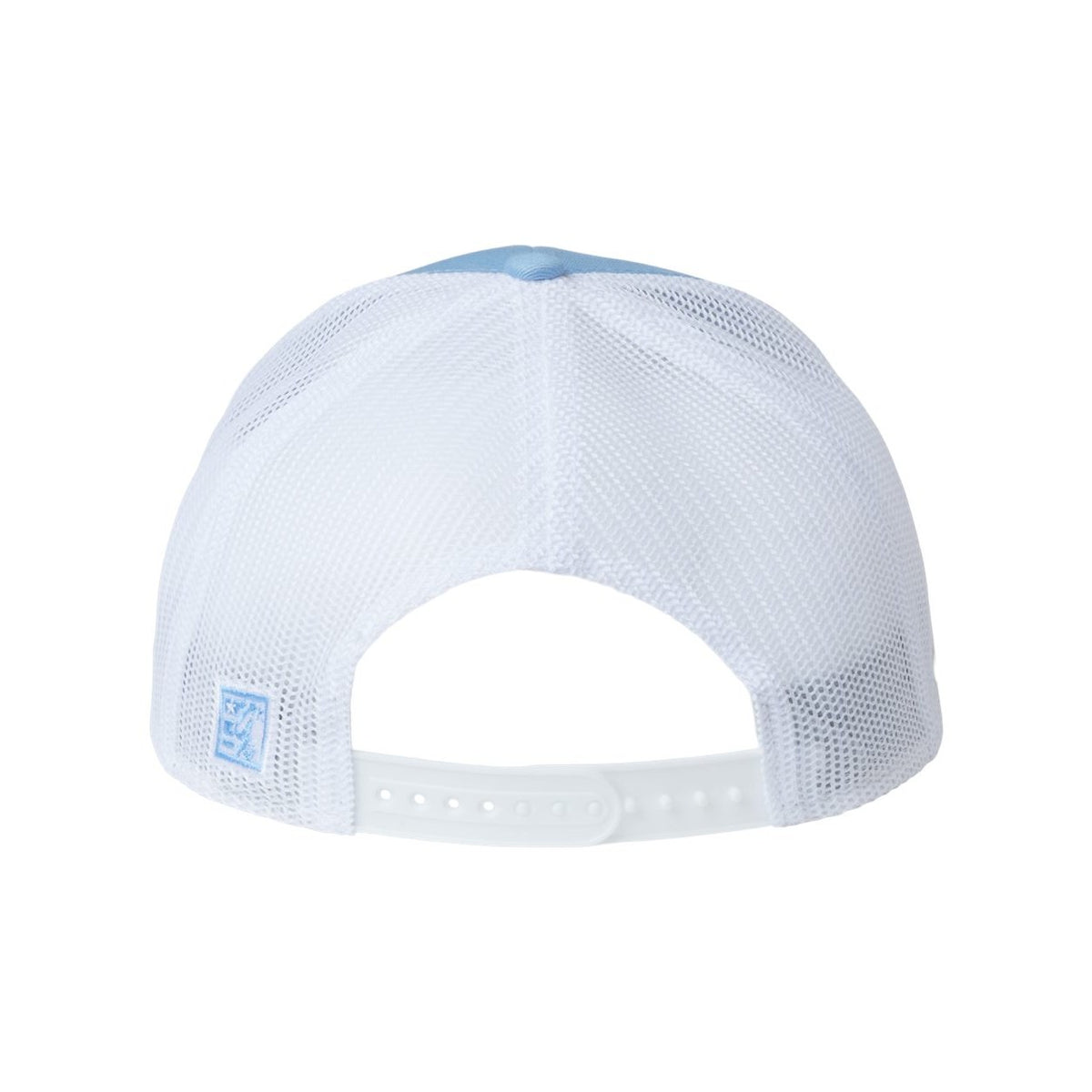 The Game Everyday Trucker Cap Full Color - Columbia Blue/ White - Back
