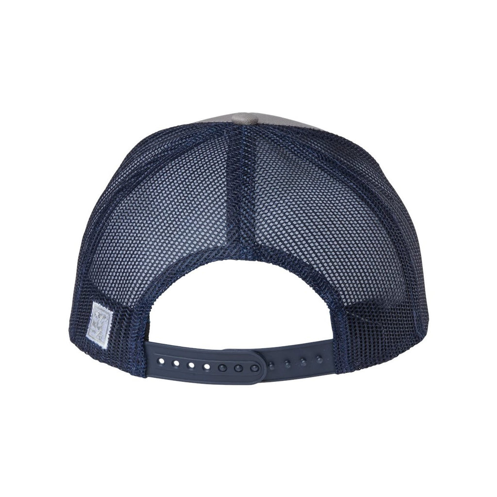 The Game Everyday Trucker Cap Full Color - Grey/ Navy - Back