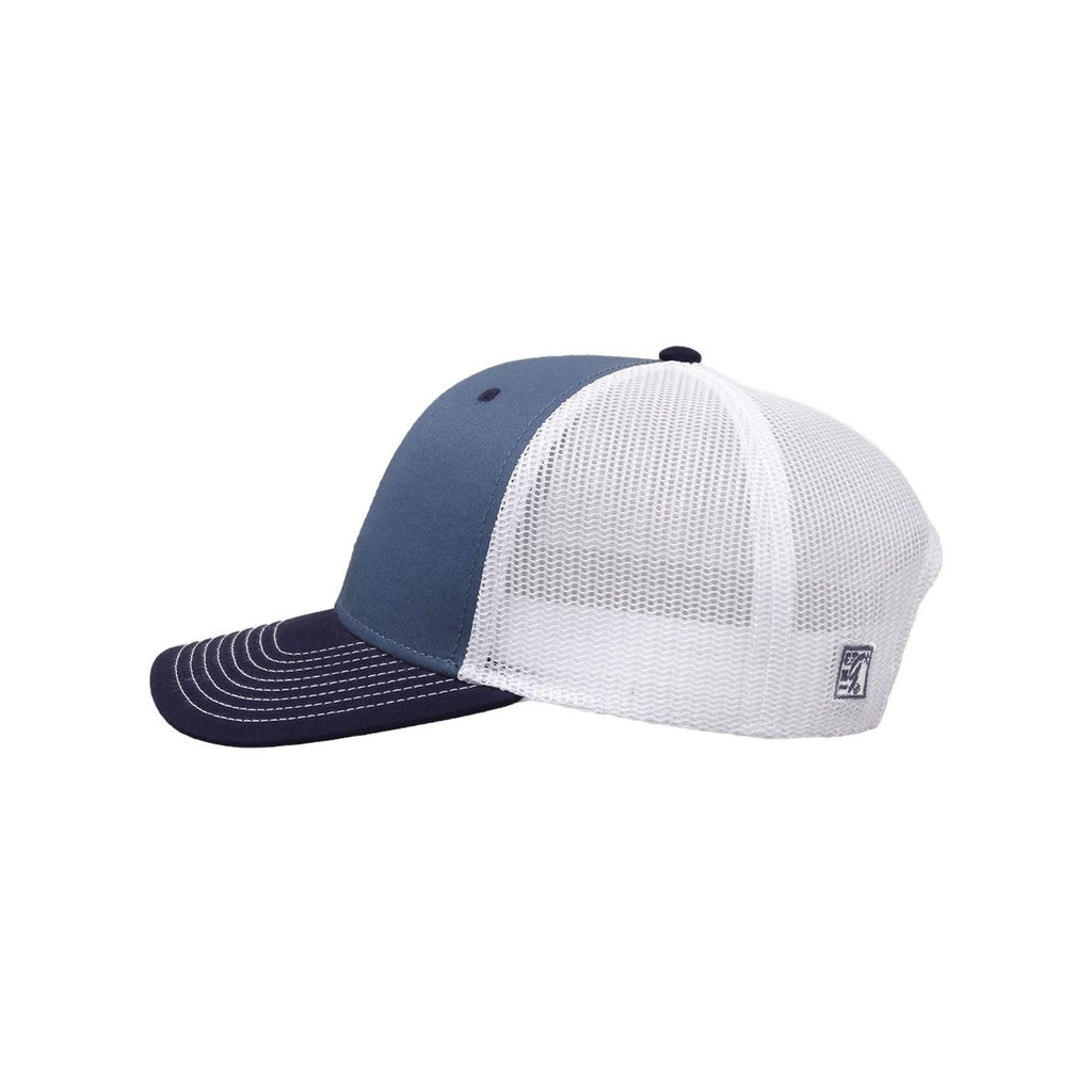 The Game Everyday Trucker Cap Full Color - Marine Blue/ Navy/ White - Direct Side