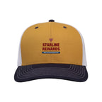The Game Everyday Trucker Cap Full Color - Mustard Yellow/ Navy/ White - Front