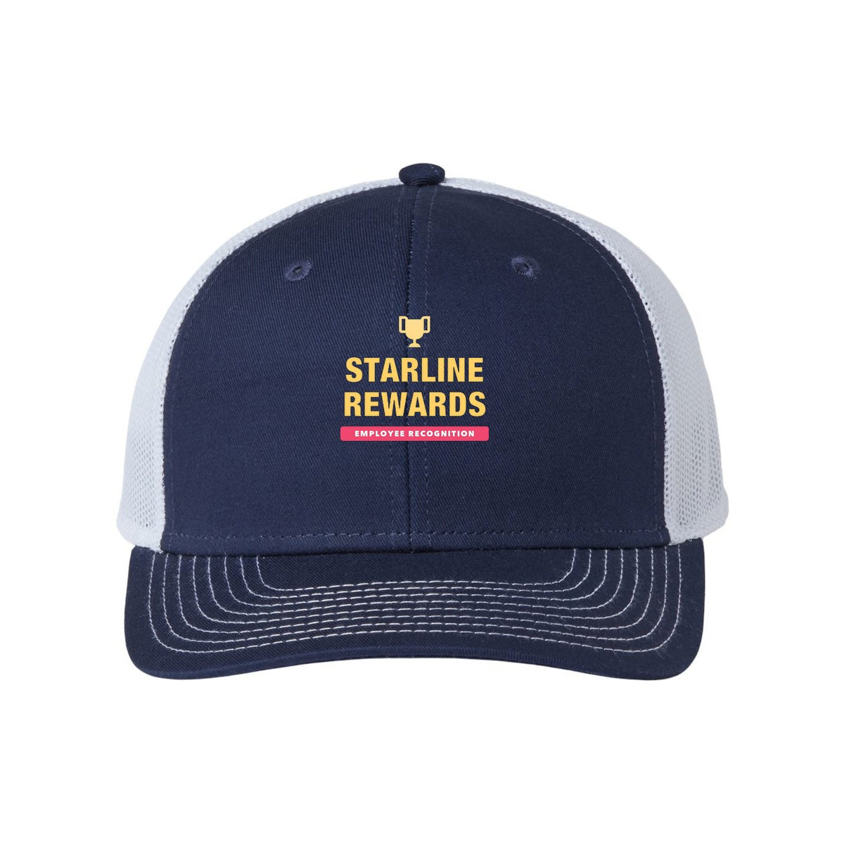 The Game Everyday Trucker Cap Full Color - Navy/ White - Front