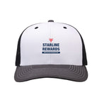 The Game Everyday Trucker Cap Full Color - White/ Charcoal/ Black - Front