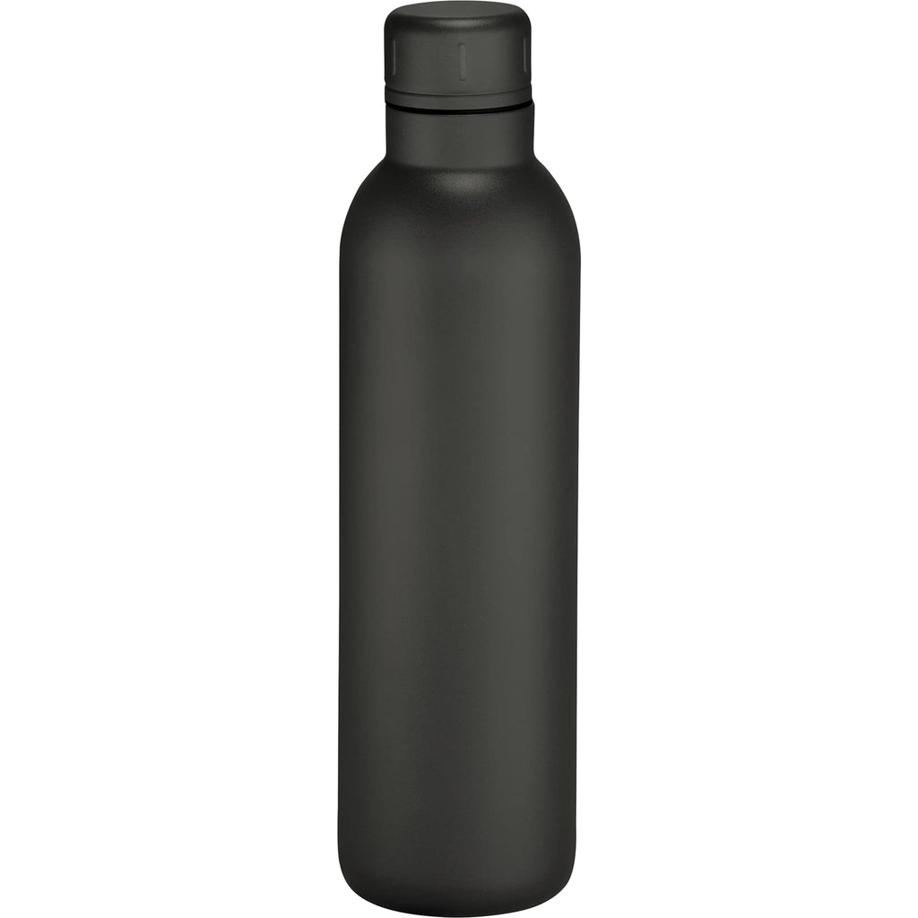 Thor Copper Insulated Bottle with Narrow Mouth, 17 oz Laser Engraving - Black - Back