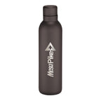 Thor Copper Insulated Bottle with Narrow Mouth, 17 oz Laser Engraving - Black - Front 2