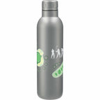 Thor Copper Insulated Bottle with Narrow Mouth, 17 oz Laser Engraving - Gray - Back