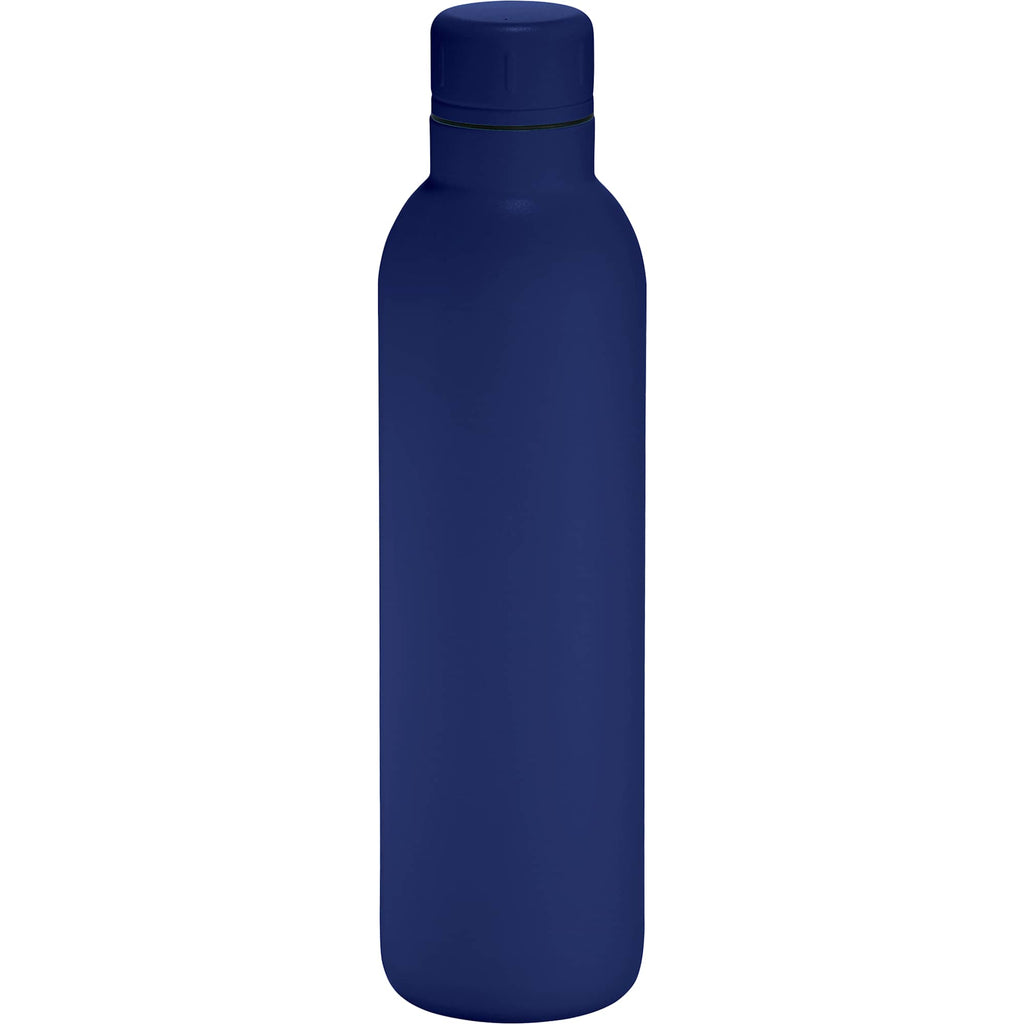 Thor Copper Insulated Bottle with Narrow Mouth, 17 oz Laser Engraving - Navy - Back
