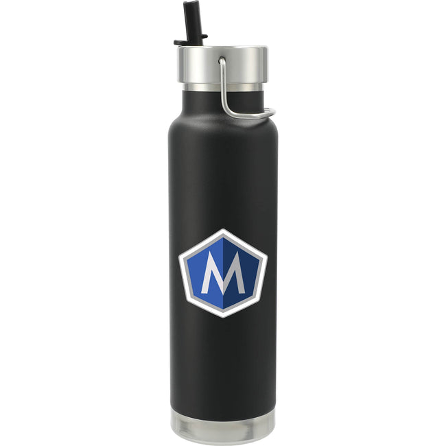 Thor Copper Insulated Bottle with Straw Lid, 25 oz