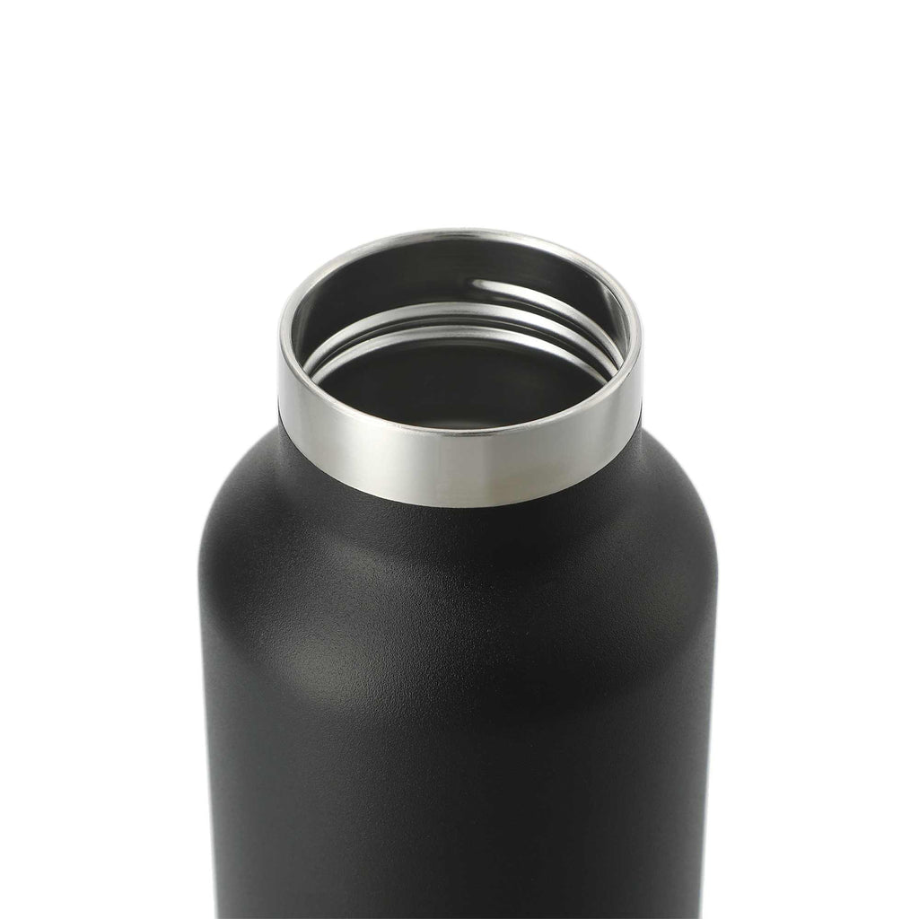 Thor Copper Insulated Water Bottle, 22 oz Laser Engraving - Black - Left Angle 2