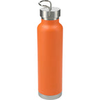 Thor Copper Insulated Water Bottle, 22 oz Laser Engraving - Orange - Back