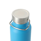 Thor Copper Insulated Water Bottle, 22 oz Laser Engraving - Process Blue - Left Angle